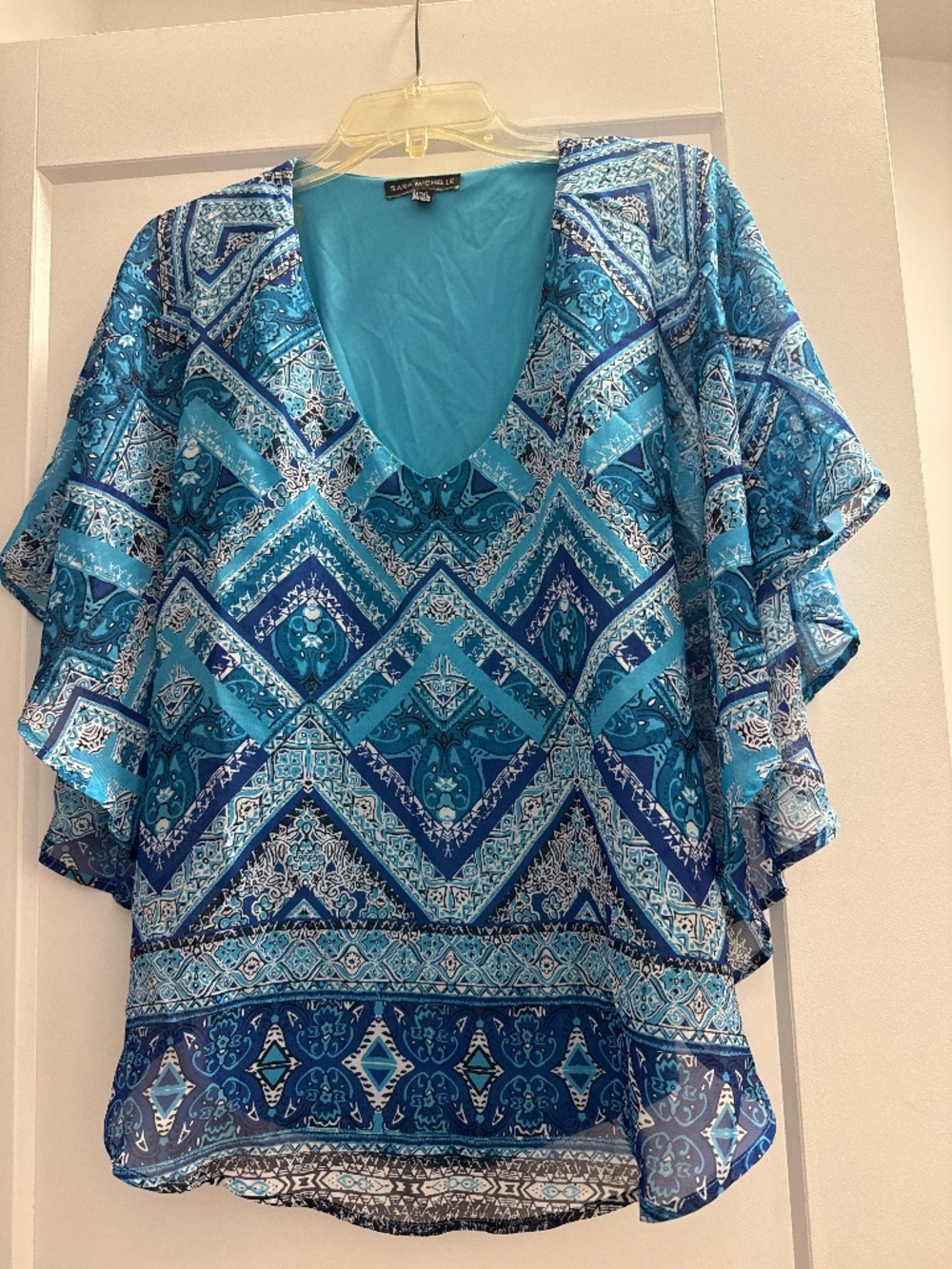 Flowy top with built in loose fit tank